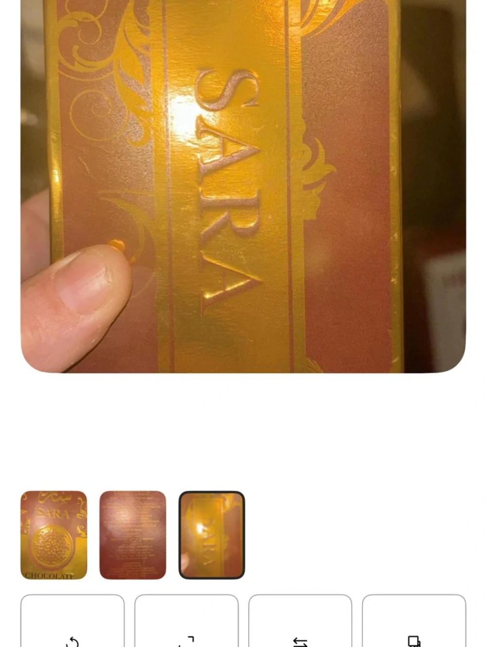 Sara Gold and Copper Chocolate Box Accent